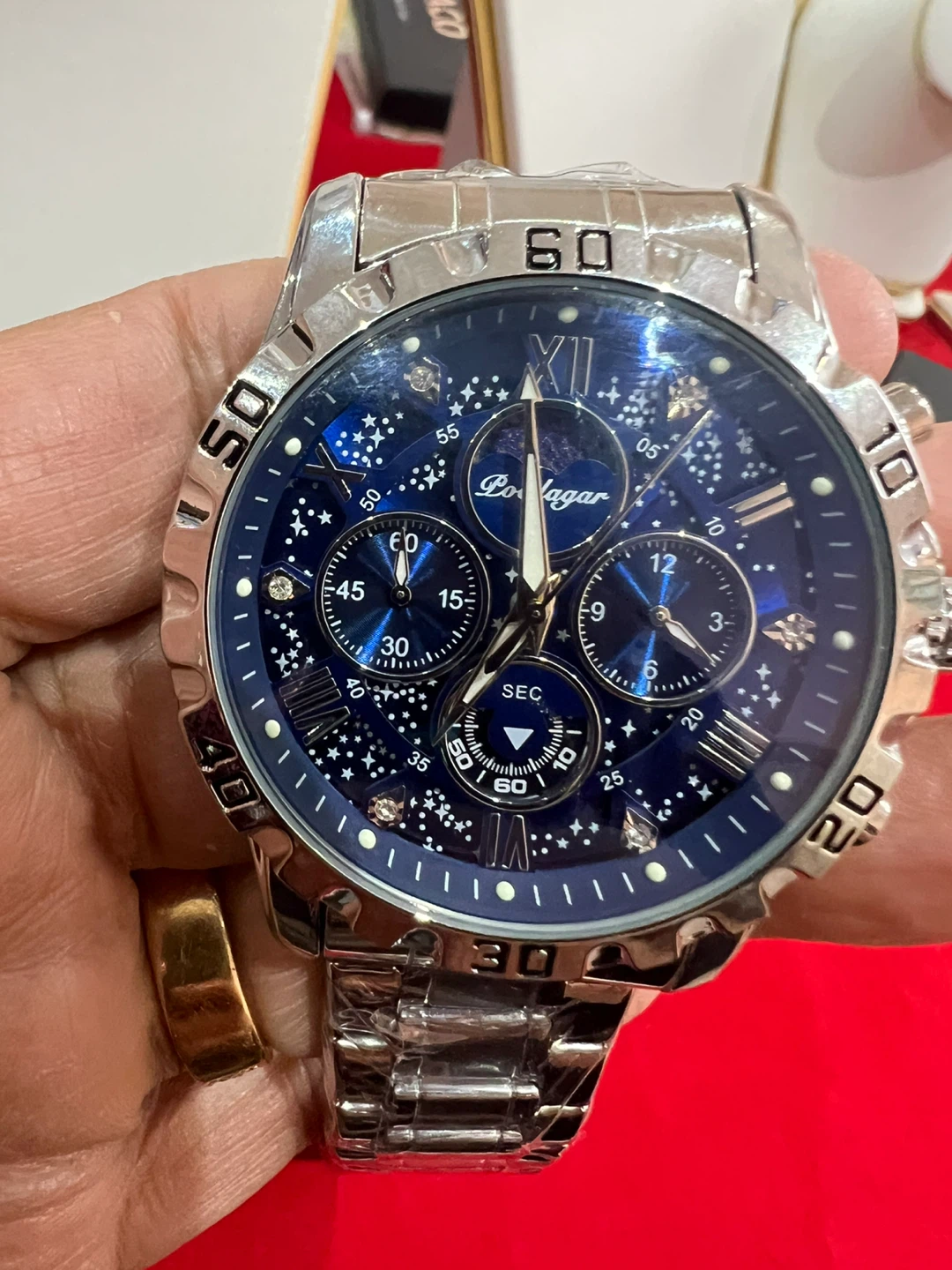Poedagar Luxury Men's Watch - Blue