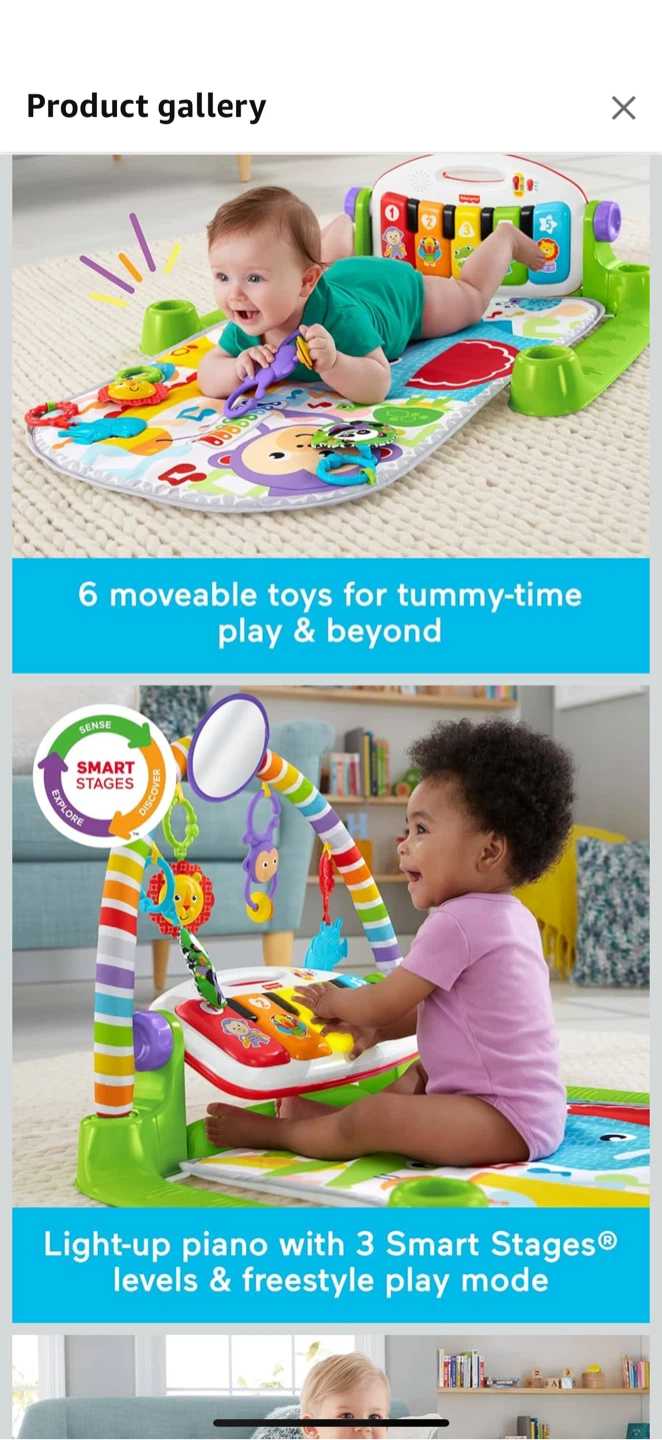 Fisher-Price Deluxe Kick & Play Piano Gym - photo 3