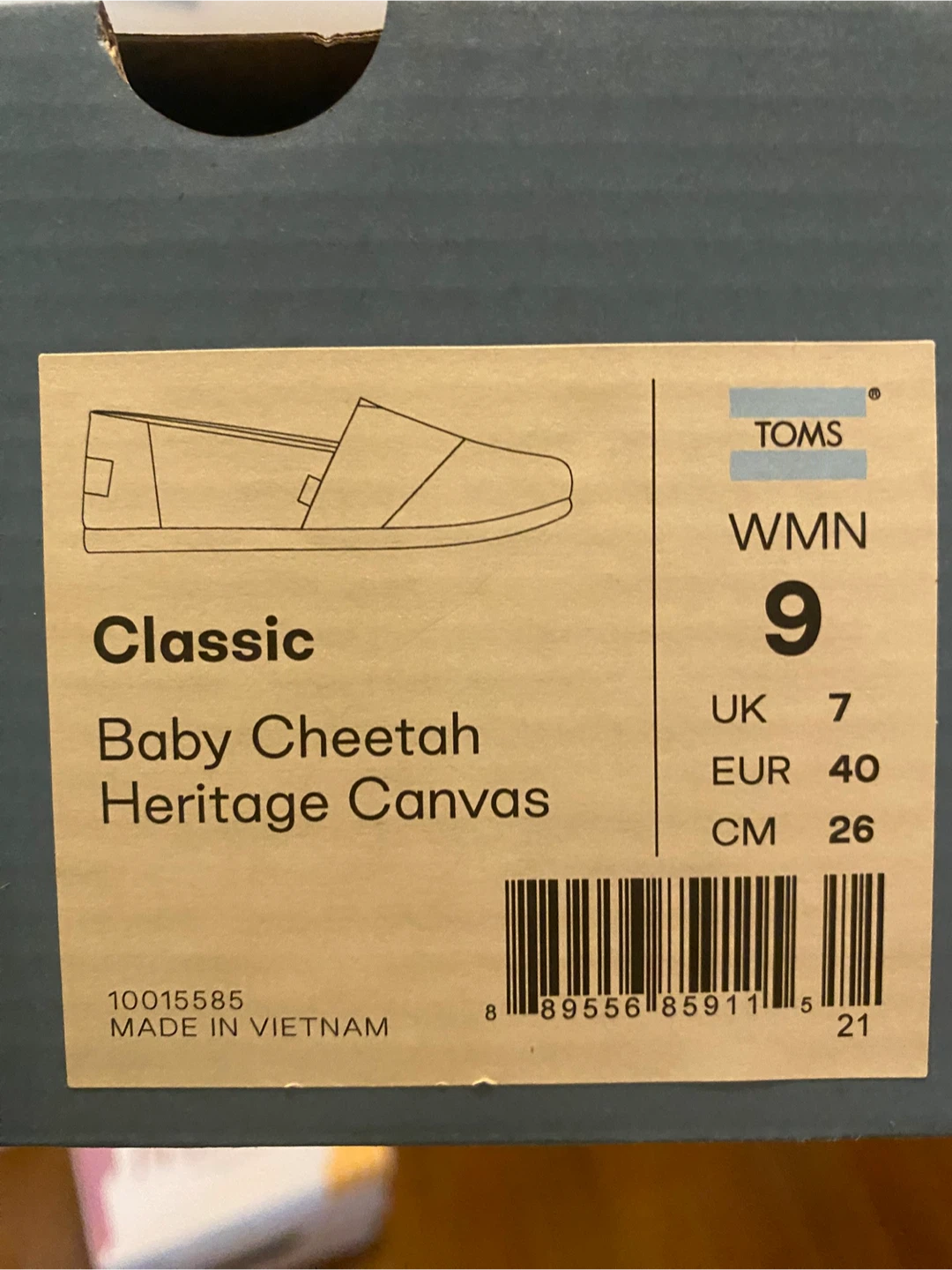 TOMS Classic Baby Cheetah Heritage Canvas - Women's Size 9 - photo 2