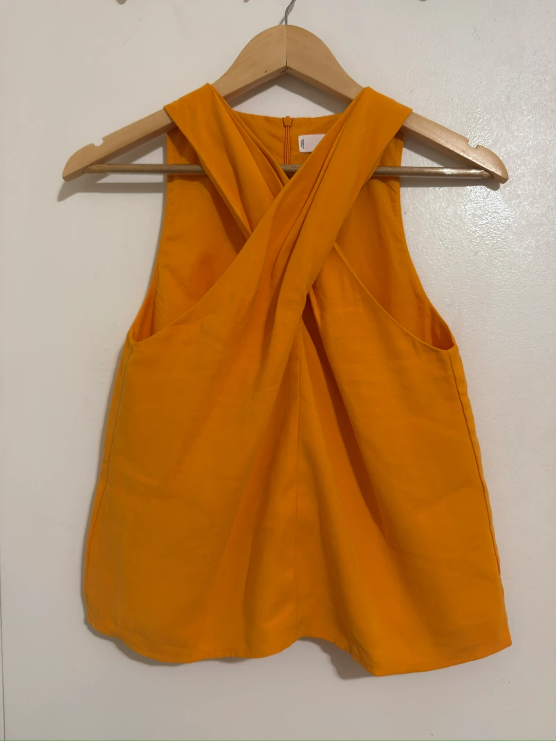 Mango Orange Sleeveless Top