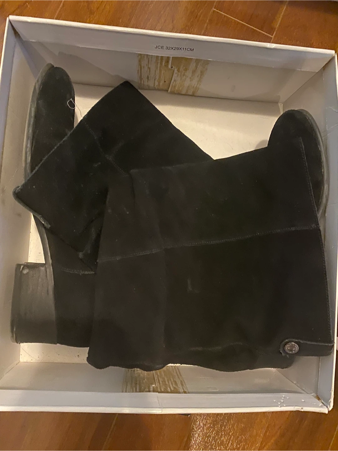 Pondrosa Black Suede Boots Size 8.5 - photo 2