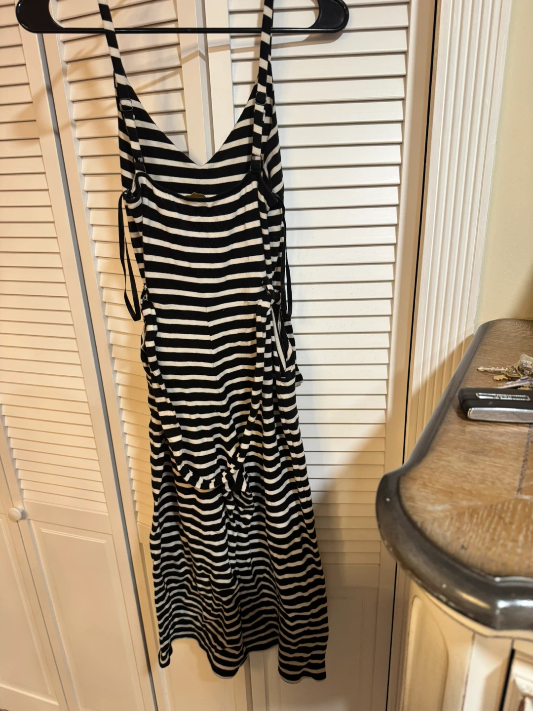 Striped Jumpsuit - Black and White - photo 5