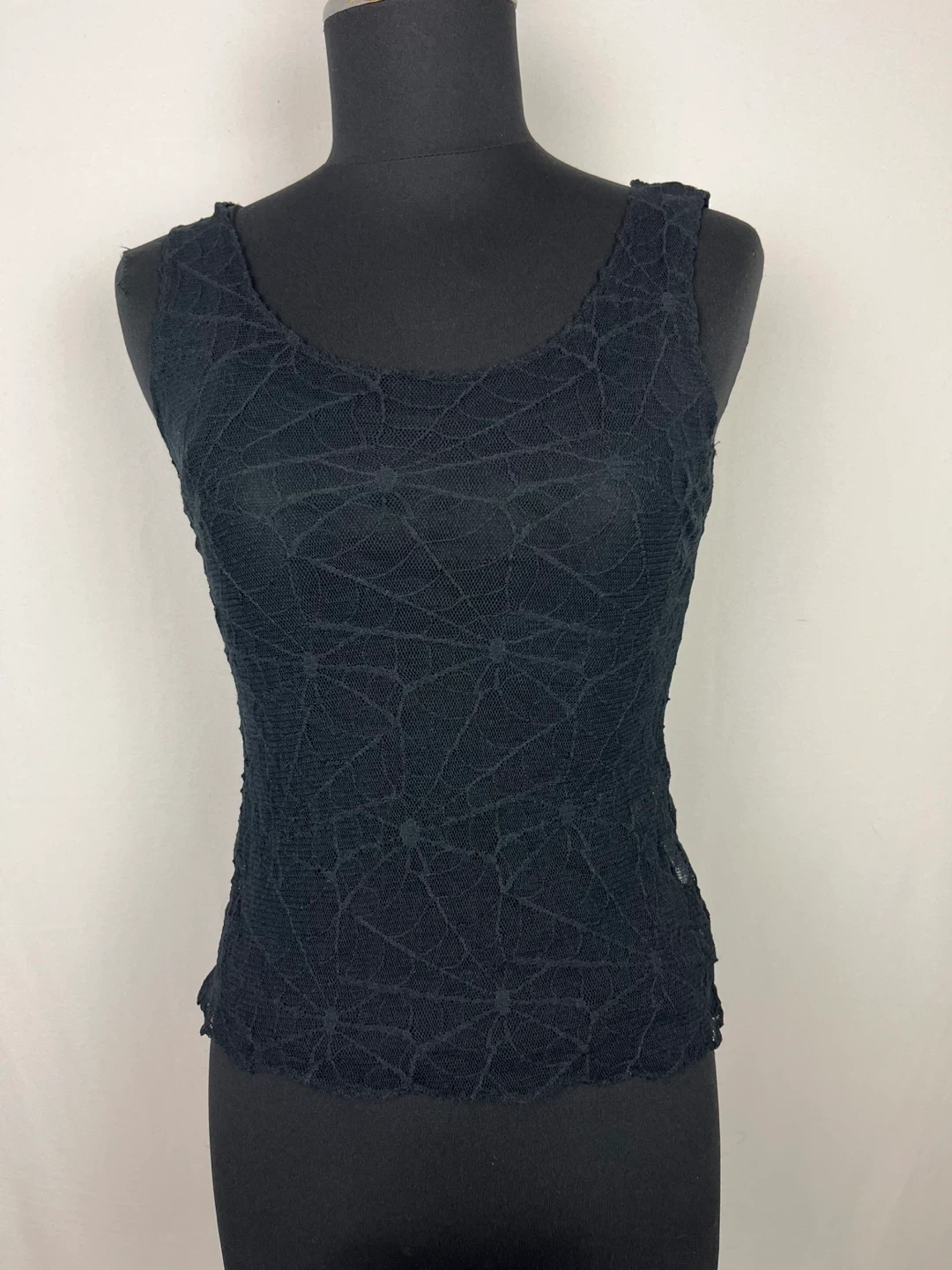 Black Lace Tank Top Size XS