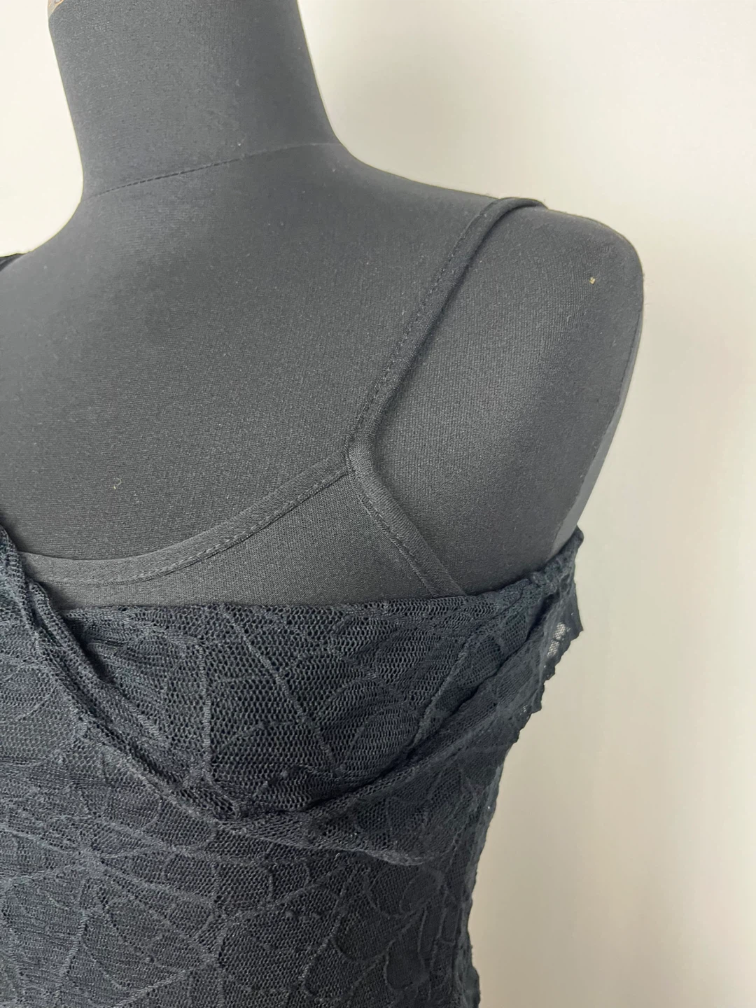 Black Lace Tank Top Size XS - photo 4