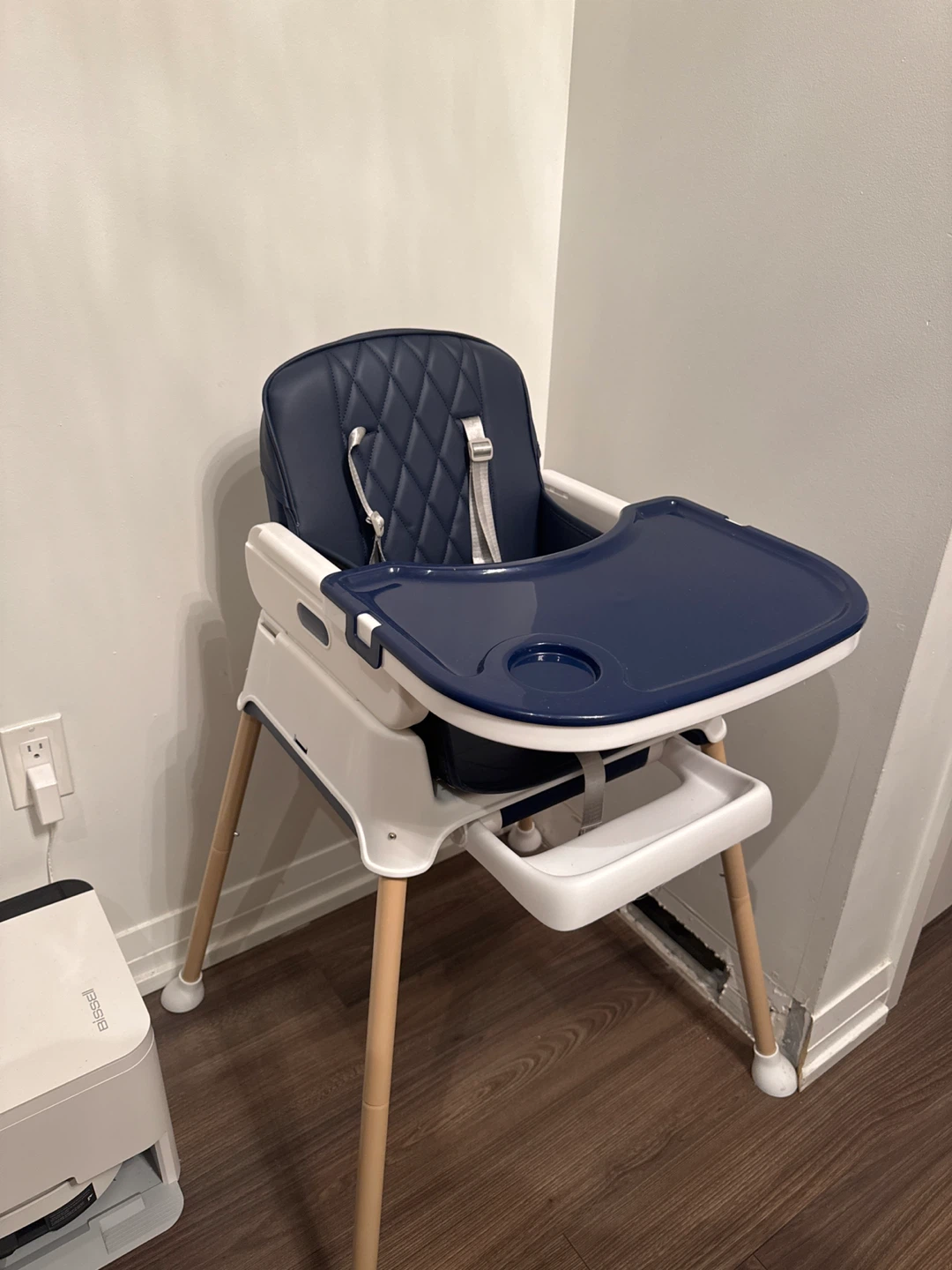 Navy Blue Baby High Chair