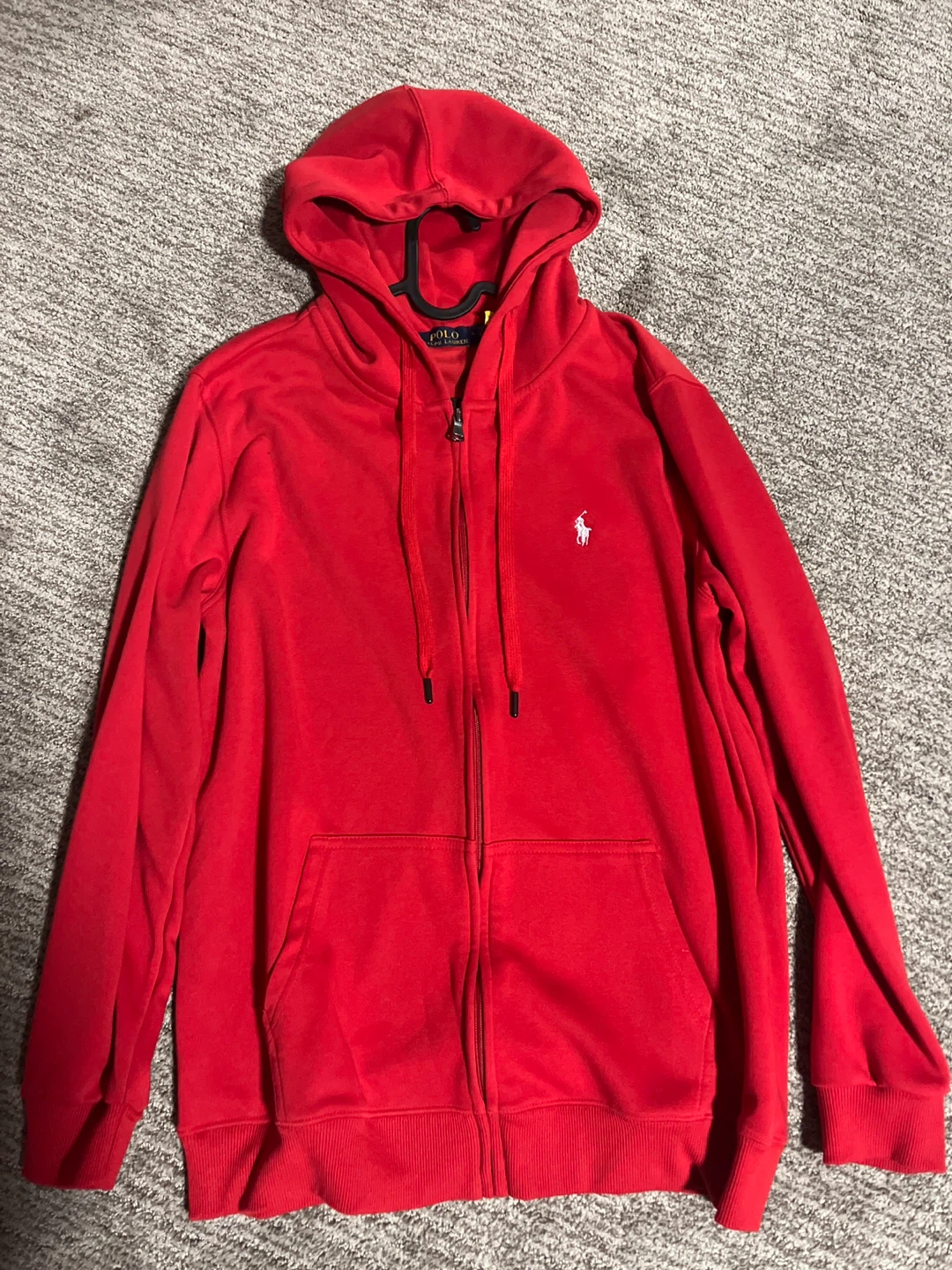 Polo Ralph Lauren Red Full Zip Hoodie