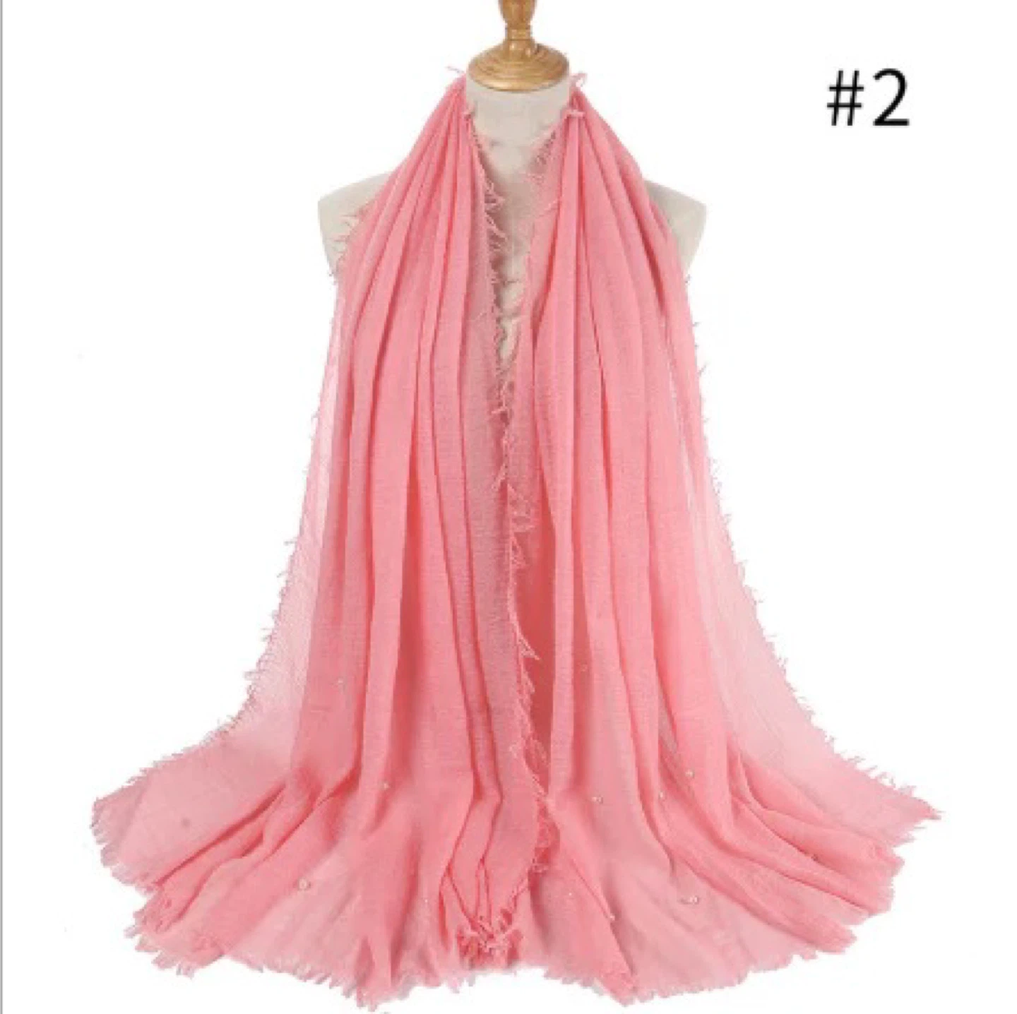Pearl Hijab/Shawl/Scarf - Pink