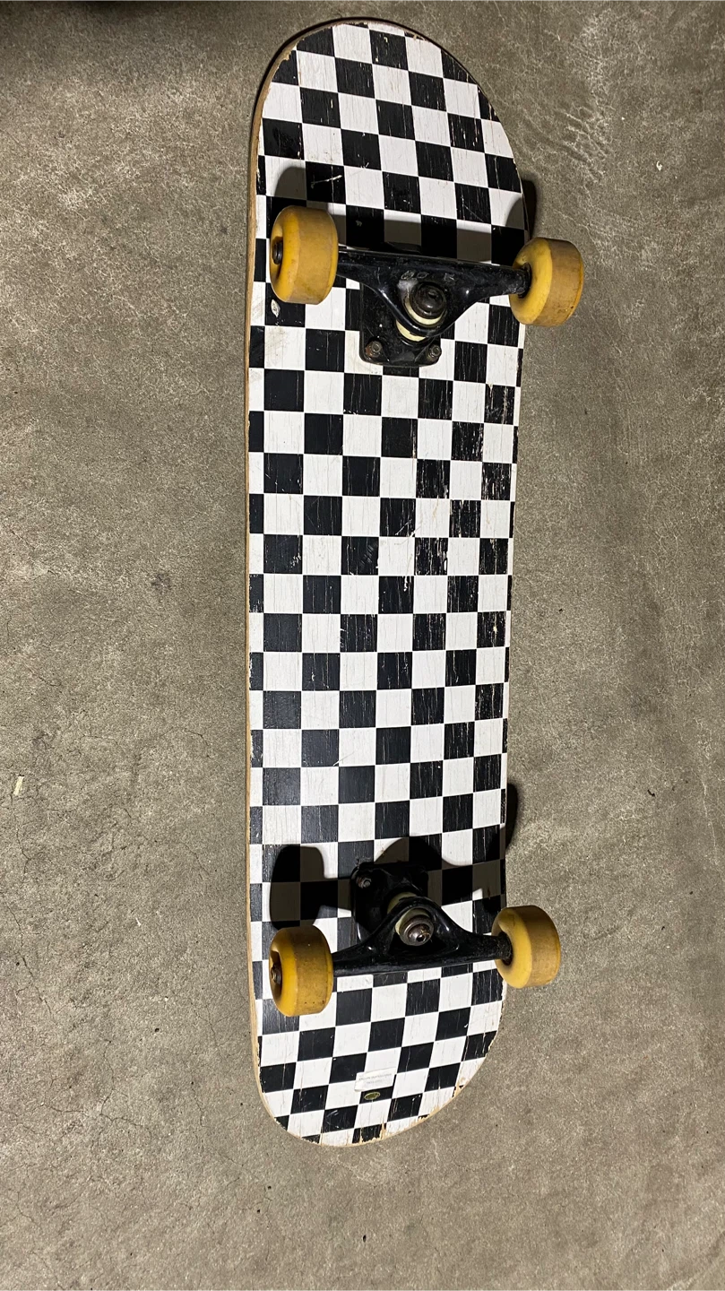 KNOWN Skateboard - Black & White Checkerboard - photo 2