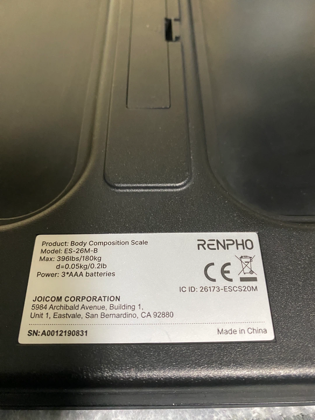Renpho Body Composition Scale - Model ES-26M-B - photo 3