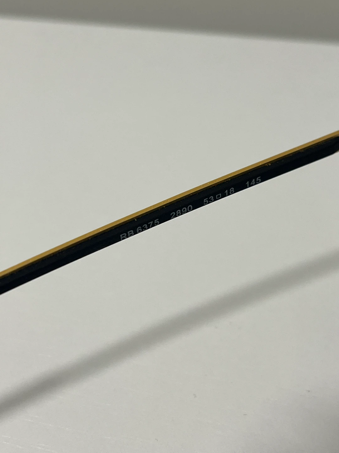 Ray-Ban RB6375 Black & Gold Glasses - photo 3