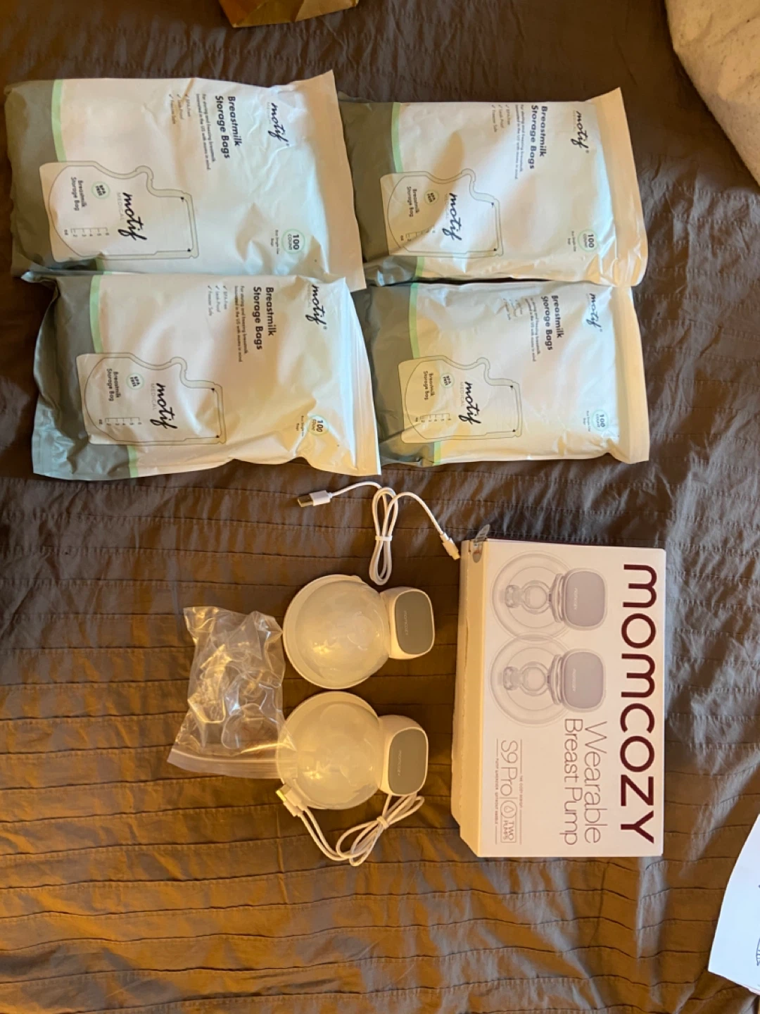 Momcozy S9 Pro Wearable Breast Pump + Motif Storage Bags - photo 3
