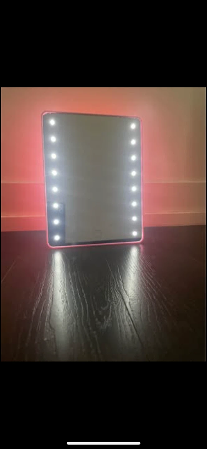 22cm*17cm Pink LED Vanity Mirror