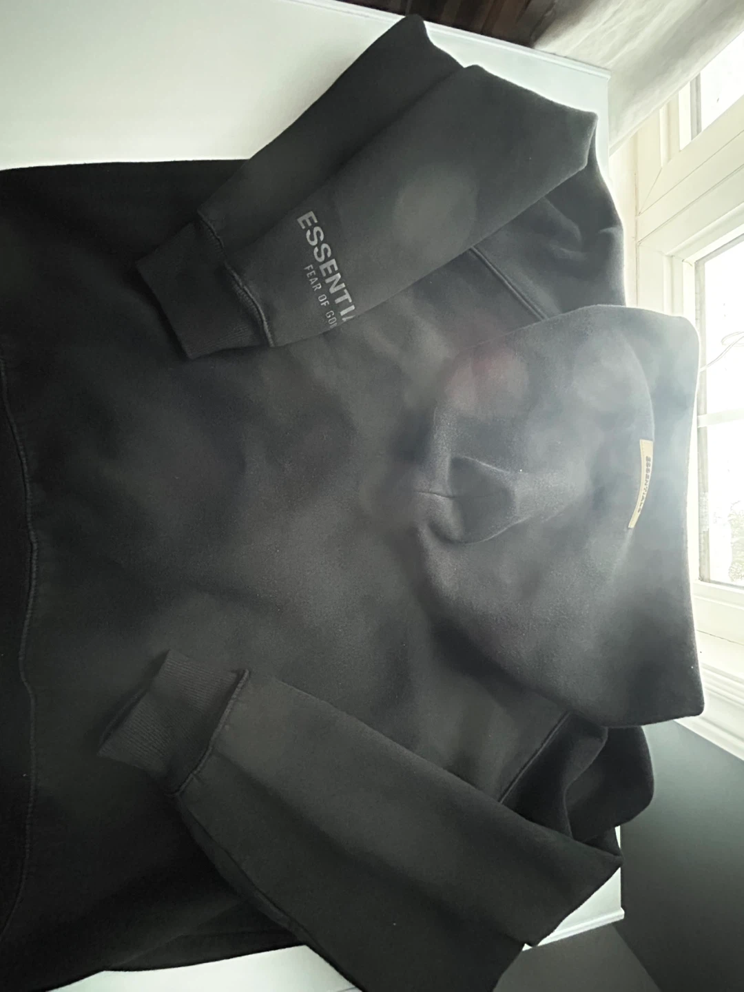 Essentials Fear of God Black Hoodie - Size Small - photo 5
