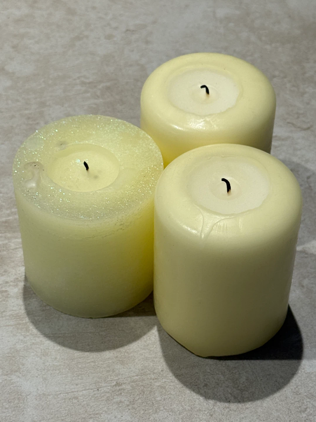 Set of 3 Cream Candles