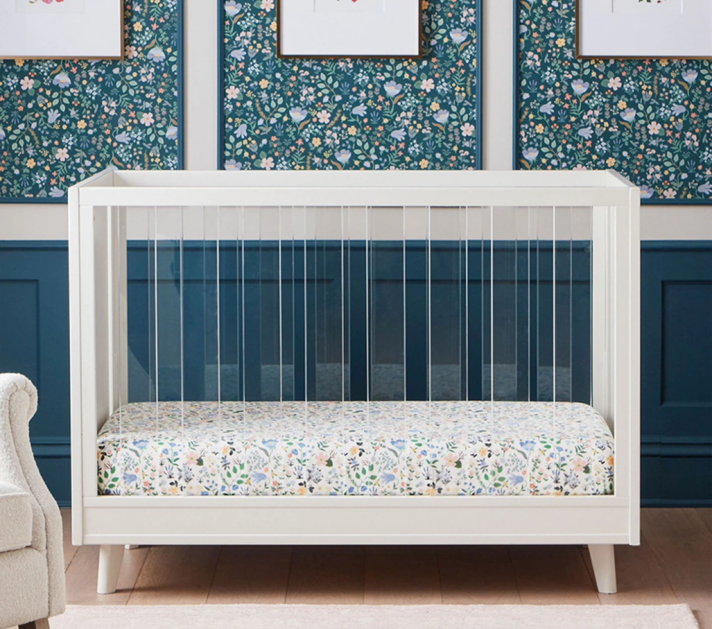 Pottery Barn Kids Sloan Convertible Crib + Mattress $1199