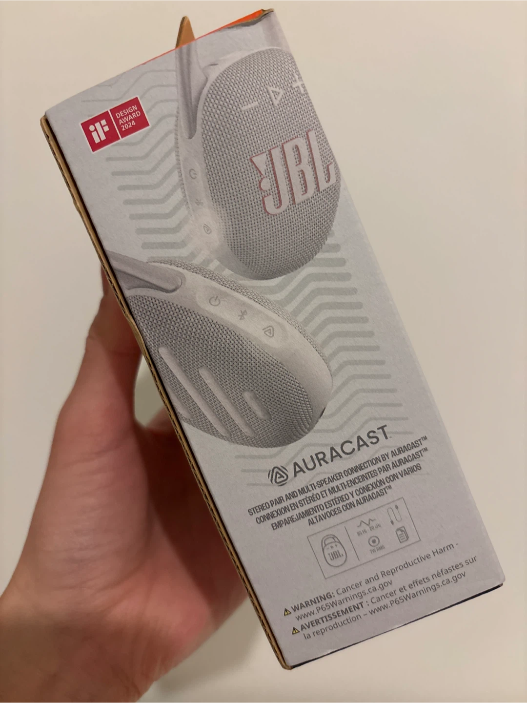 New JBL Clip 5 Portable Bluetooth Speaker - White - photo 3