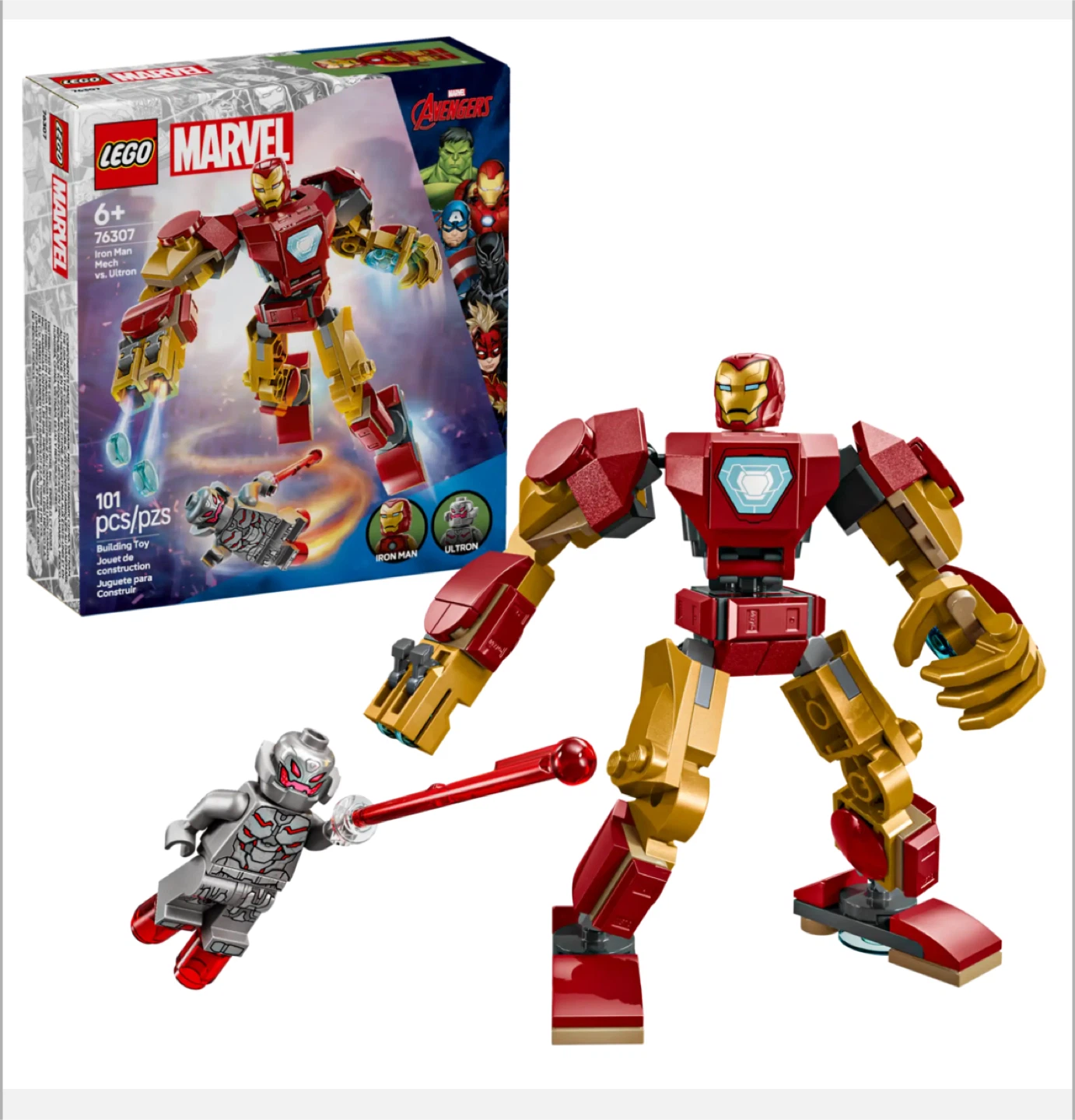 LEGO Marvel 76307 Iron Man Mech Armour vs. Ultron