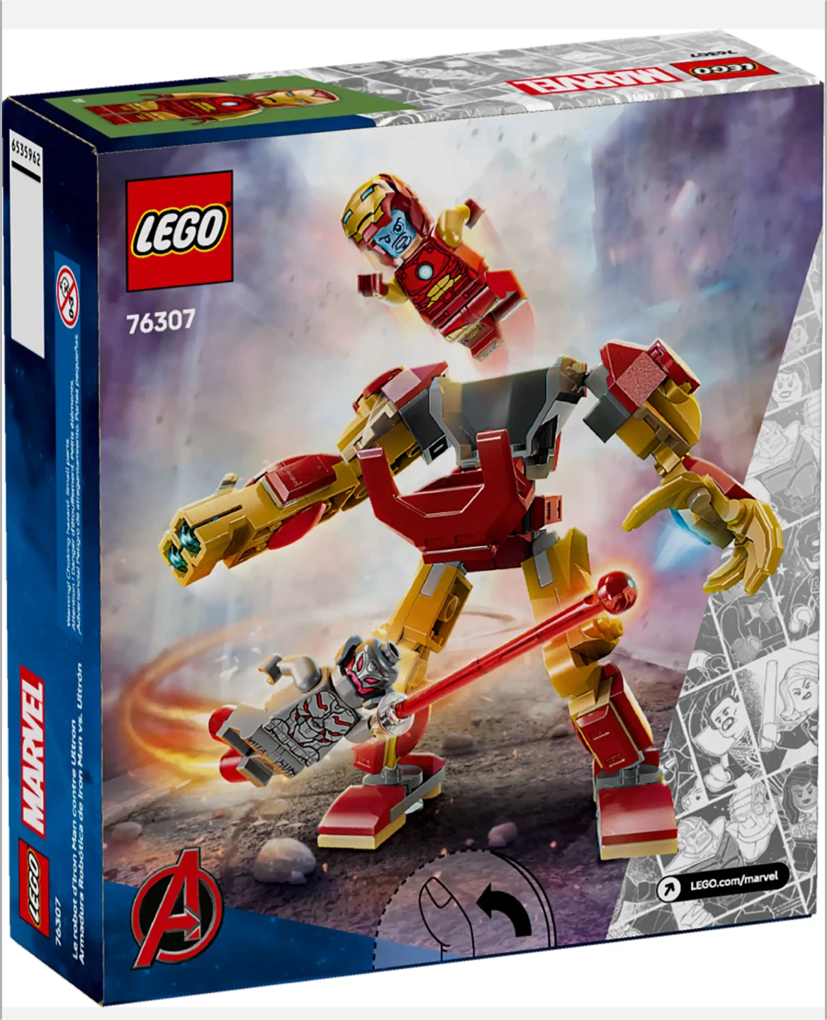 LEGO Marvel 76307 Iron Man Mech Armour vs. Ultron - photo 2