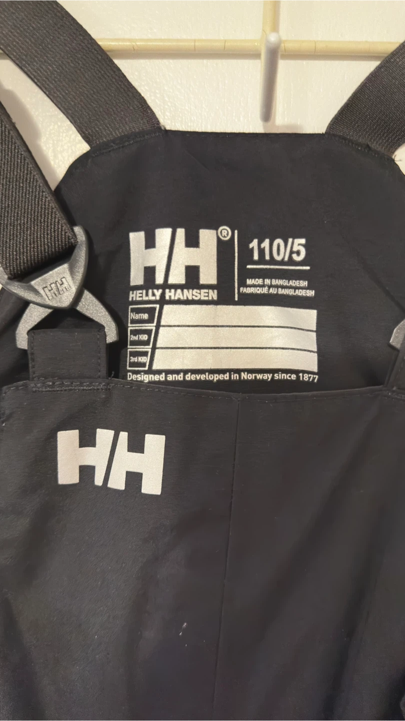 Helly Hansen Kids' Padded Snow Bib - Size 110/5
