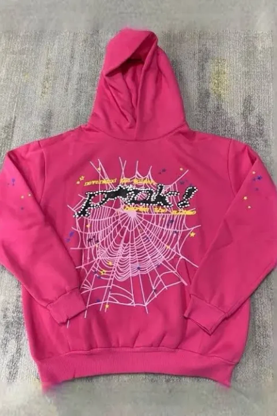 Pink Spider Web Hoodie