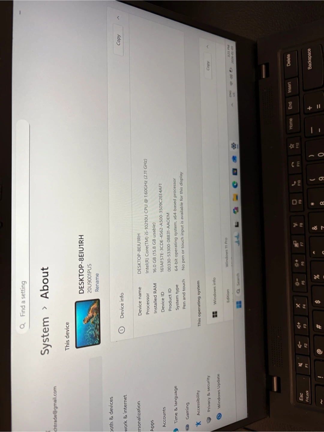 Lenovo ThinkPad X1 Laptop - Intel Core i5, 16GB RAM - photo 3