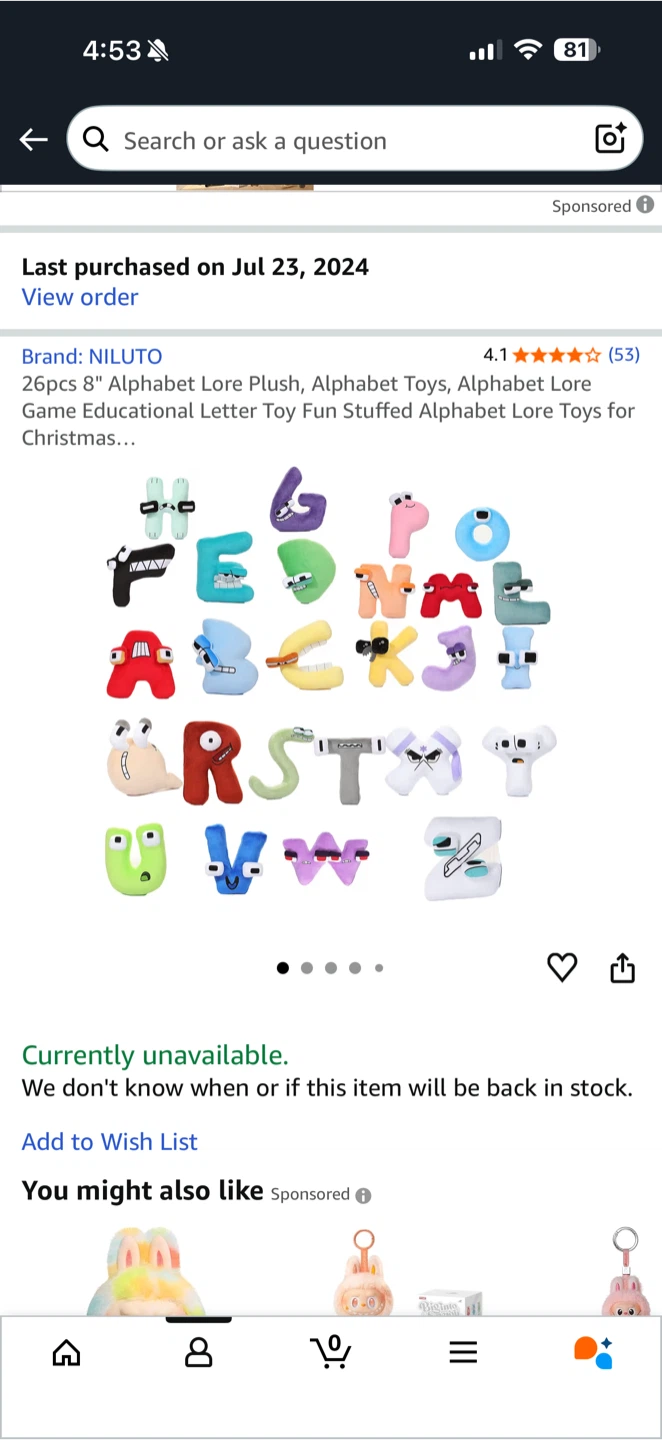 Alphabet Lore Plush Toys - Educational Letters - photo 5