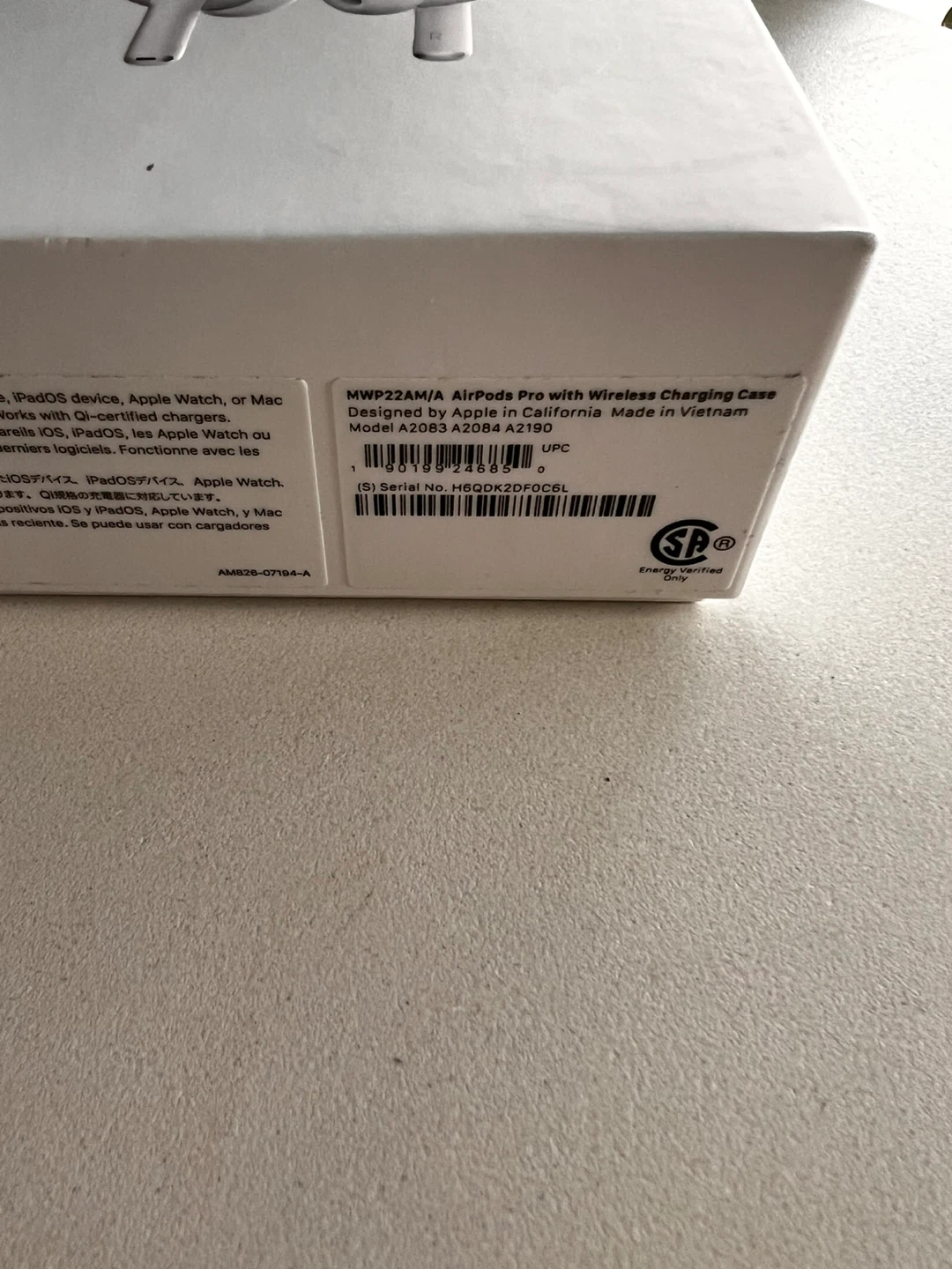 Apple AirPods Pro gen1 with Wireless Charging Case - photo 2