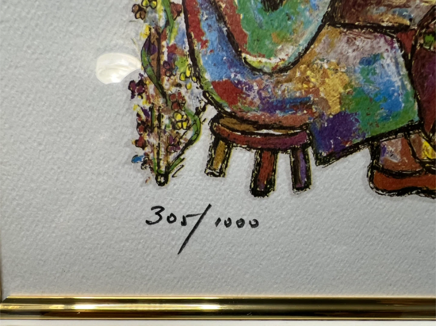 FRAMED🧡 LITHOGRAPH BY JOVAN OBICAN “JEWISH WEDDING” - photo 4