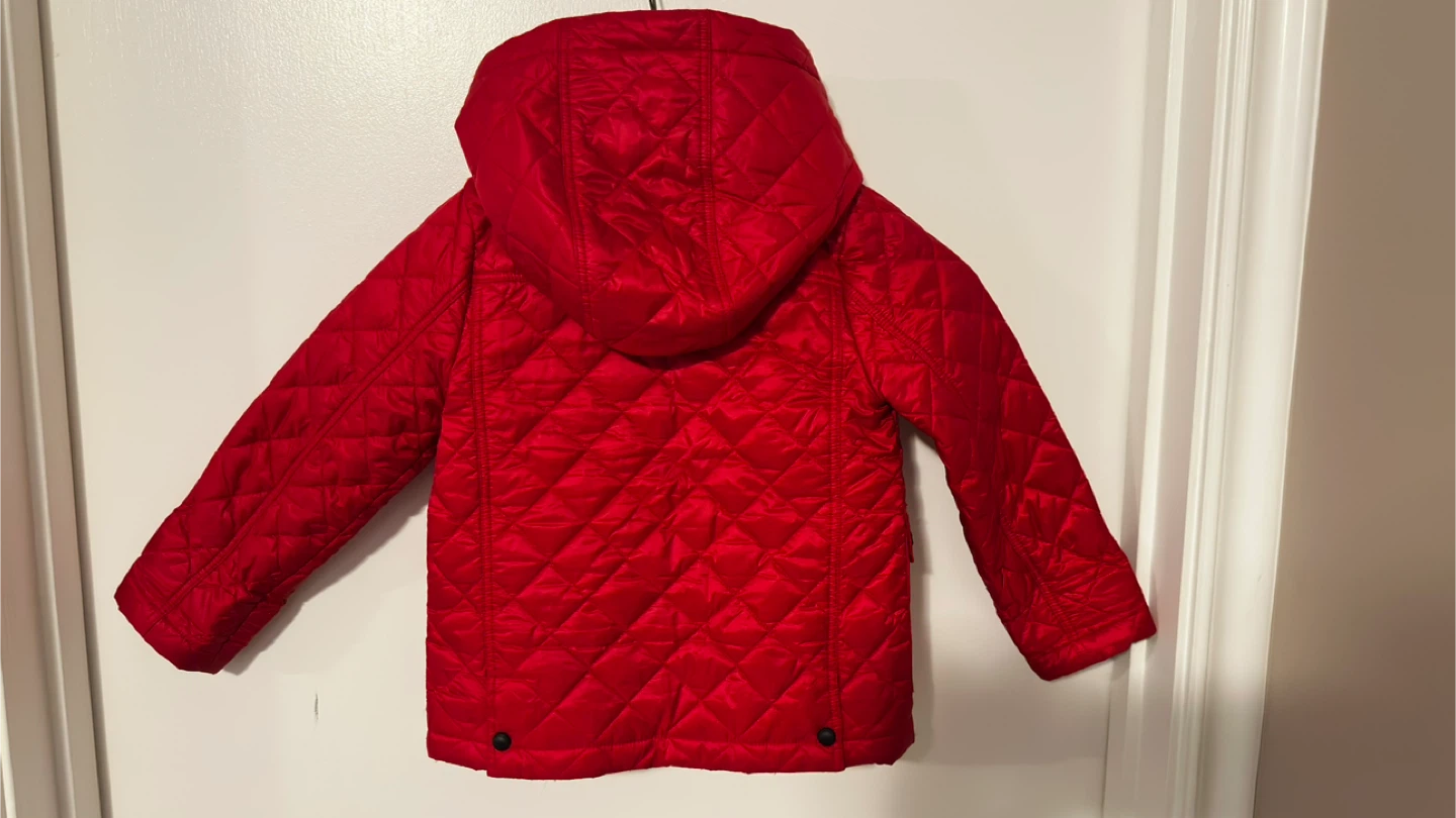 Burberry Children's Red Quilted Jacket - Size 3Y - photo 2