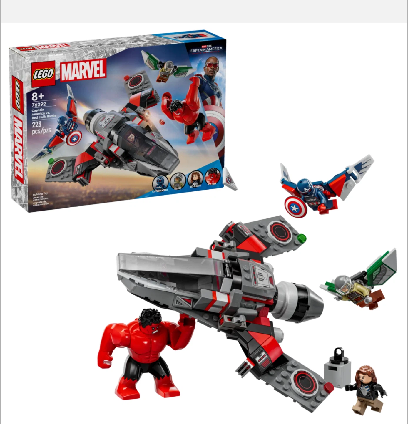LEGO Marvel Captain America vs. Red Hulk Battle 76292