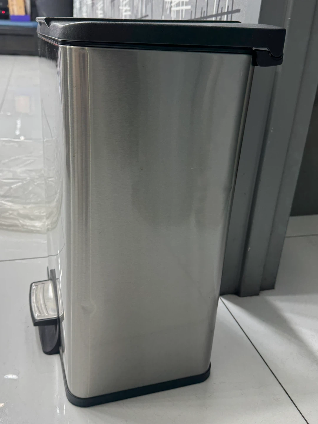 Stainless Steel Step Trash Can - photo 2