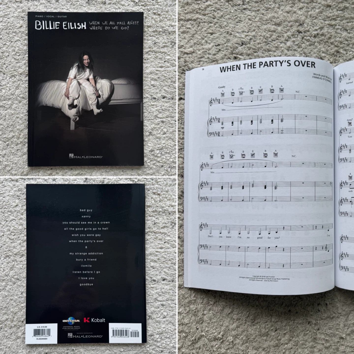 Billie Eilish Piano Songbook (set of 3) - photo 3