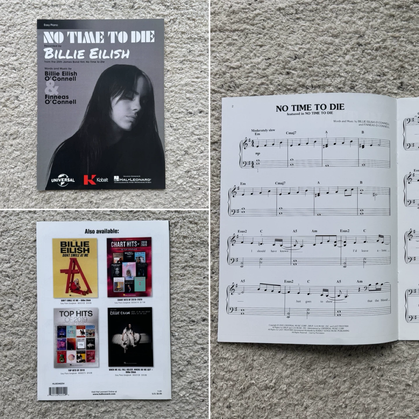 Billie Eilish Piano Songbook (set of 3) - photo 4