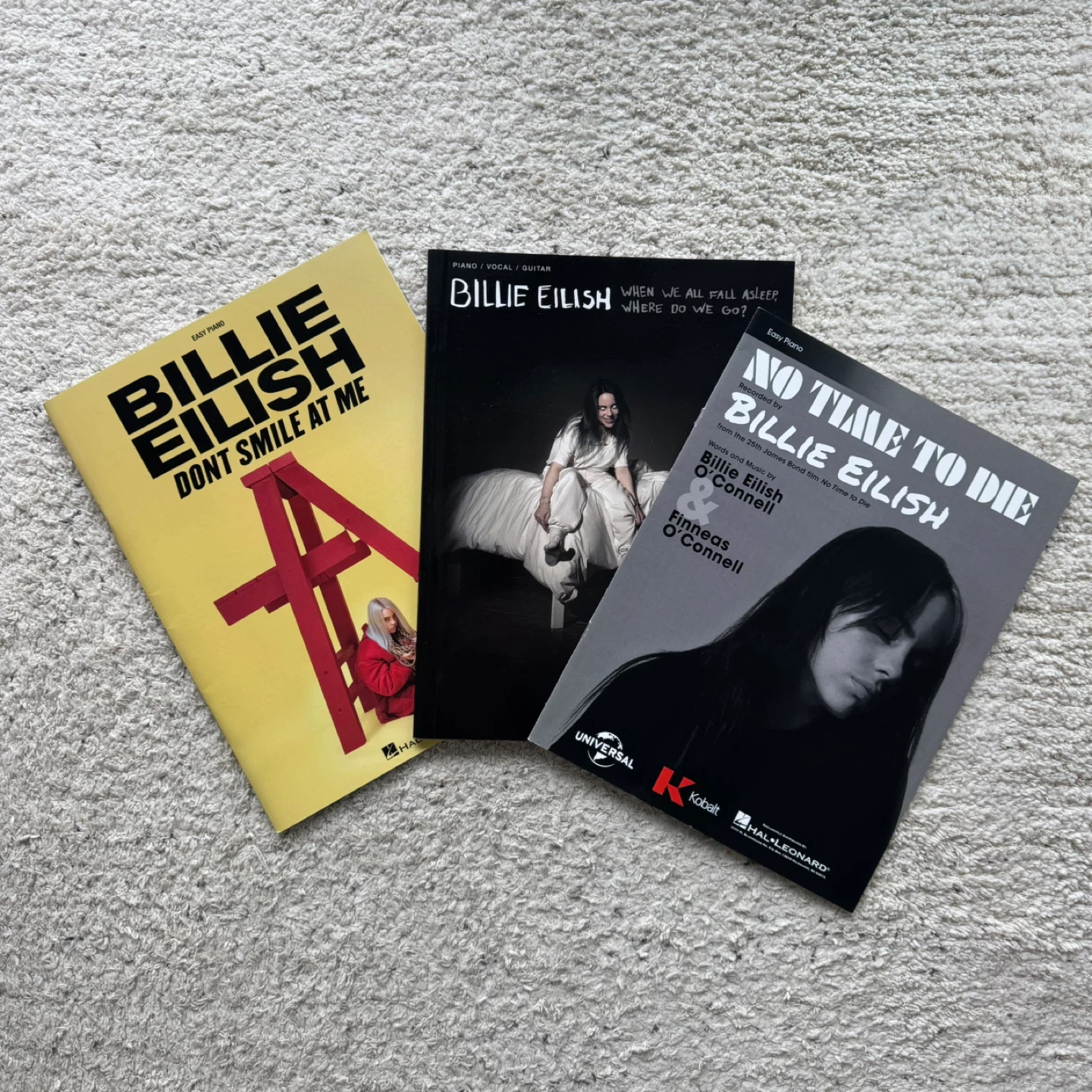 Billie Eilish Piano Songbook (set of 3)