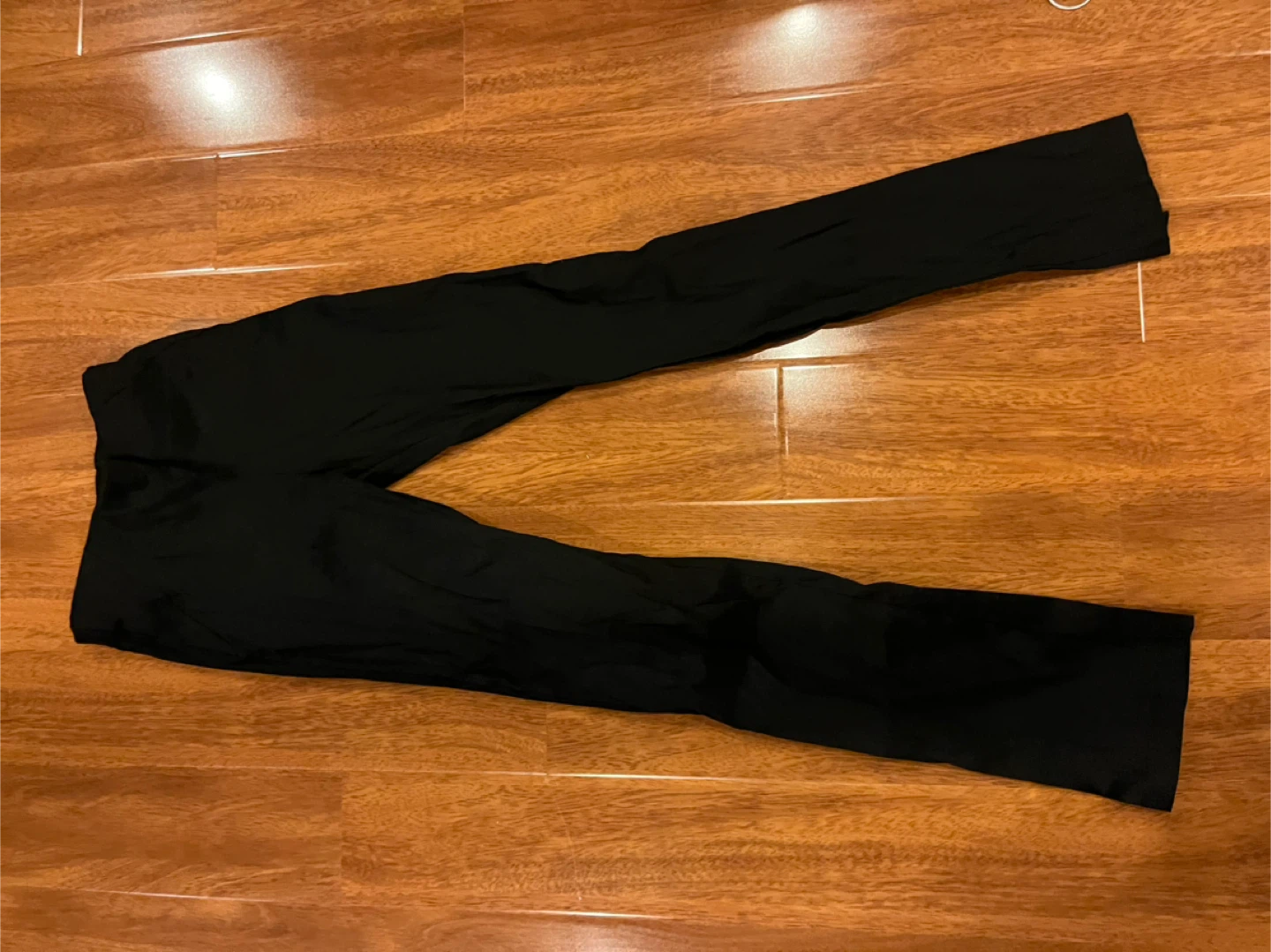 Plain black dance top and pants