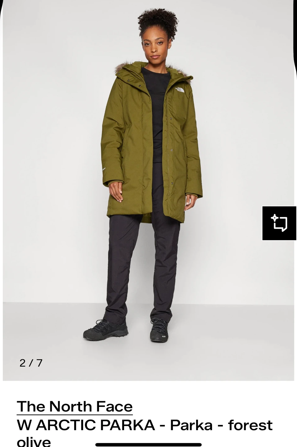 The North Face W Arctic Parka - Forest Olive - photo 2