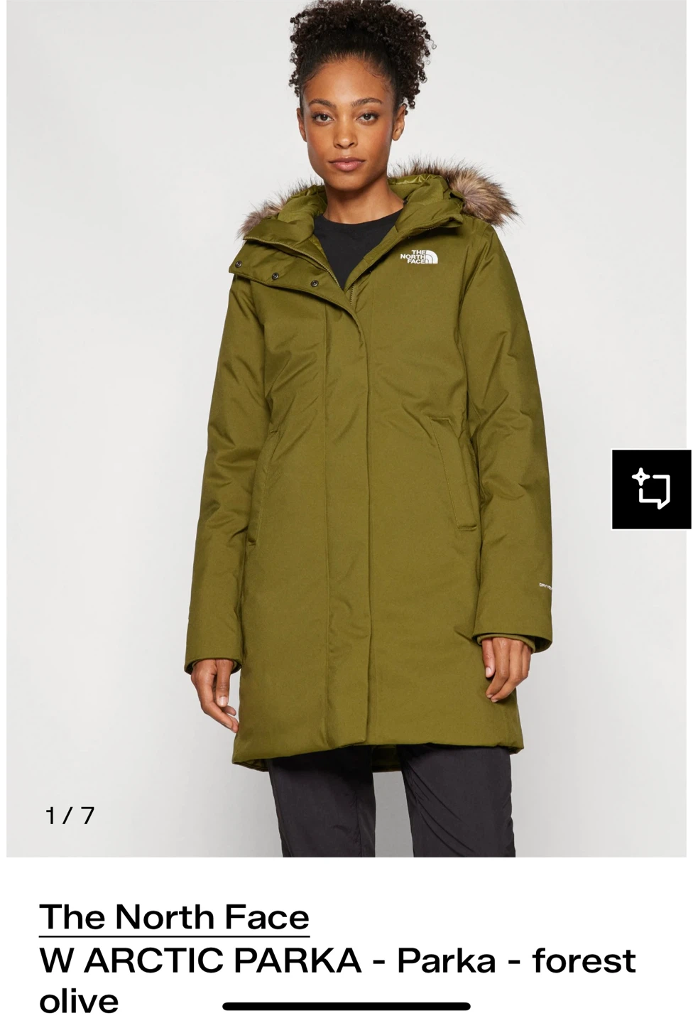 The North Face W Arctic Parka - Forest Olive