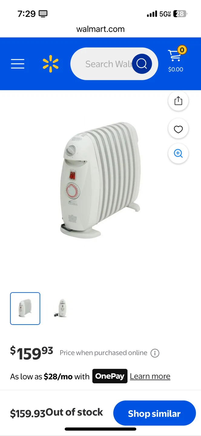 DeLonghi Solaris Electric Space Heater - photo 3