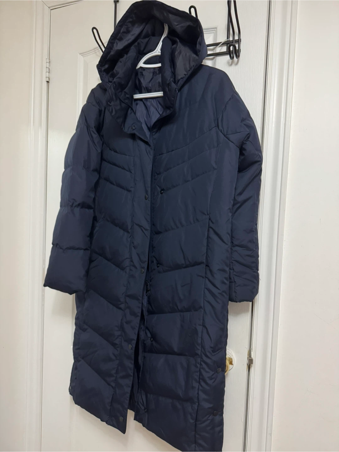 Women Puffer Feathur Coat - Navy - photo 2
