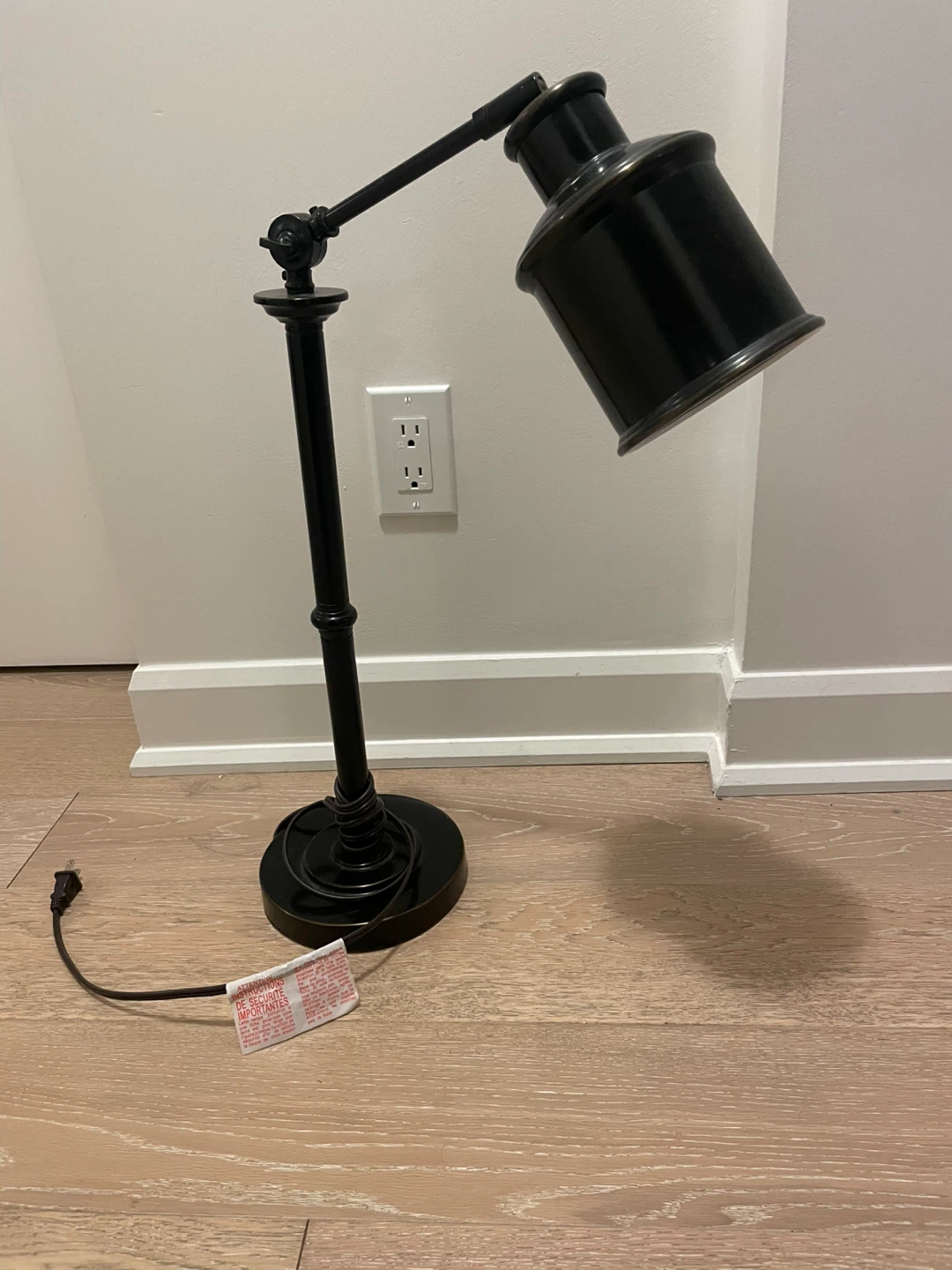 Black with bronze details Adjustable Desk Lamp