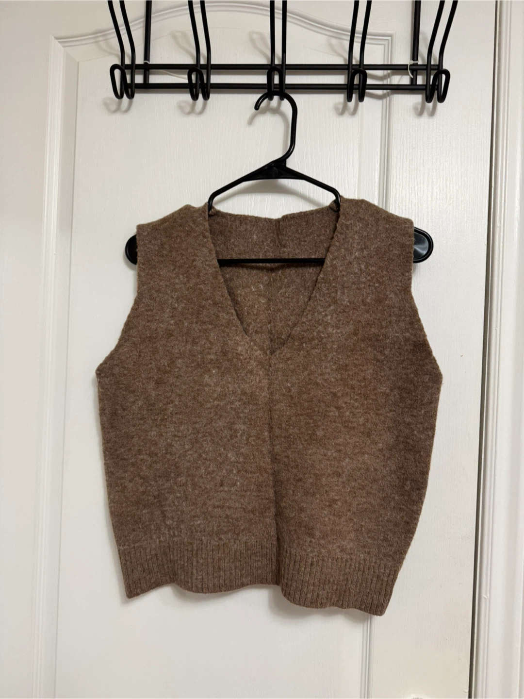 Brown Knit Vest - free size