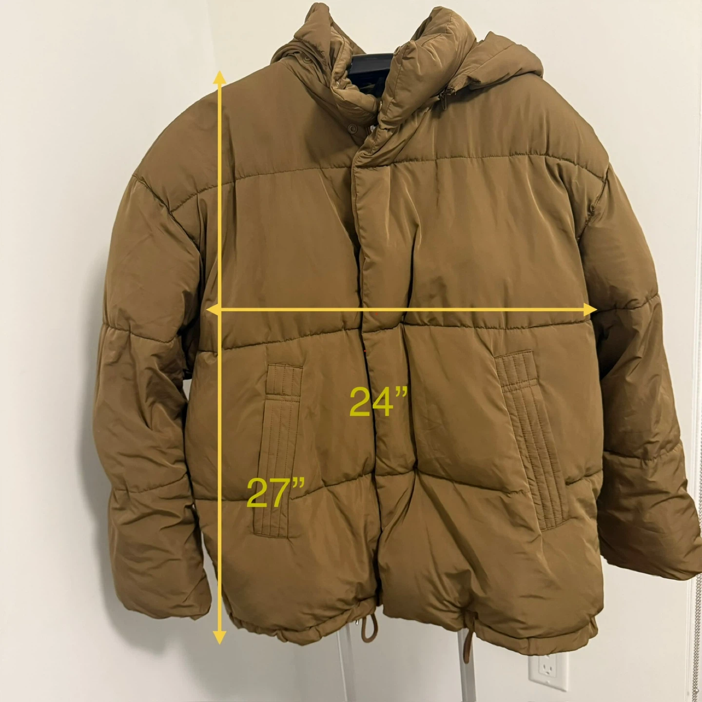 Zara Brown Puffer Jacket - Size S/M - photo 3