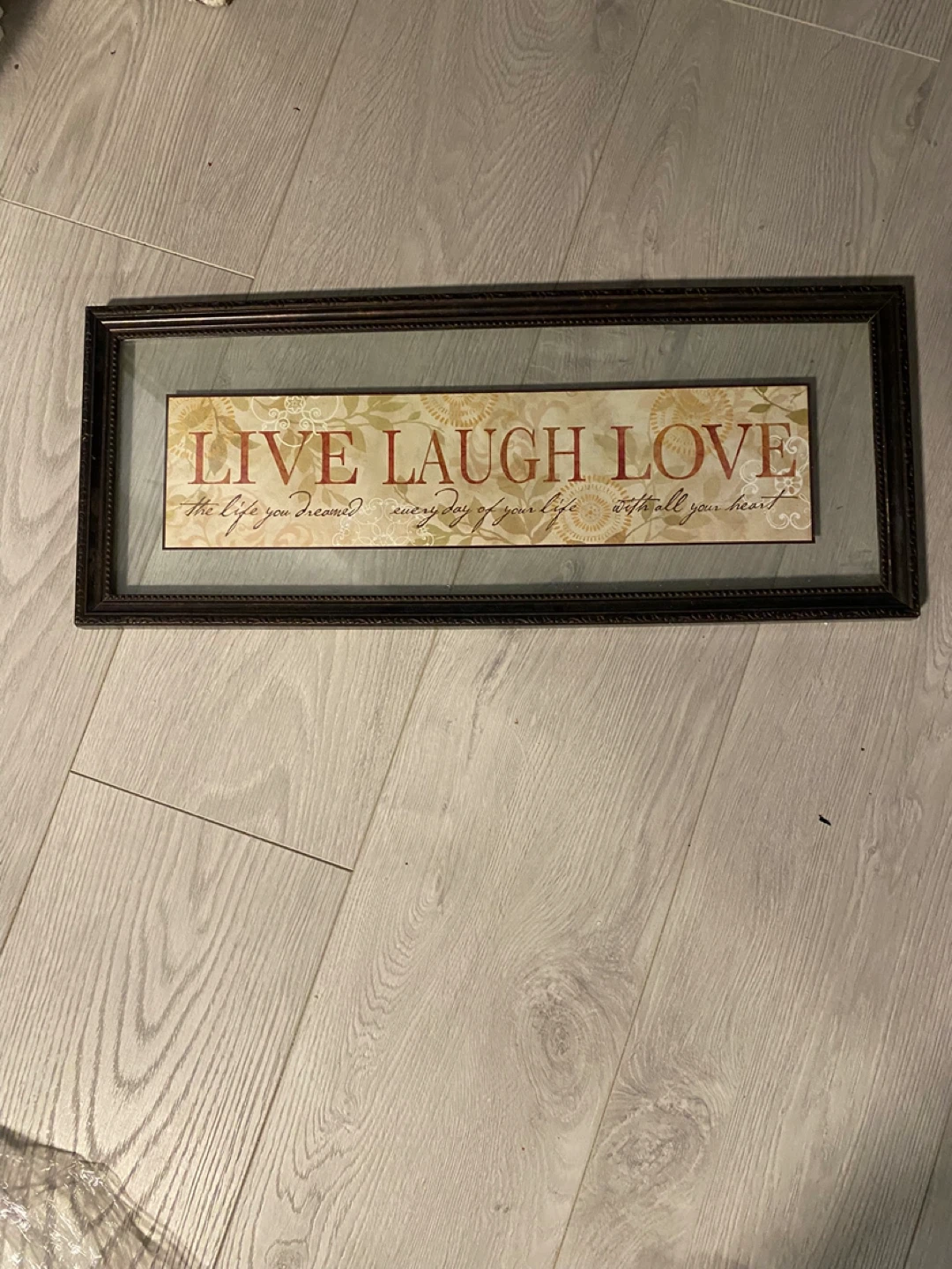 Live Laugh Love Framed Wall Art