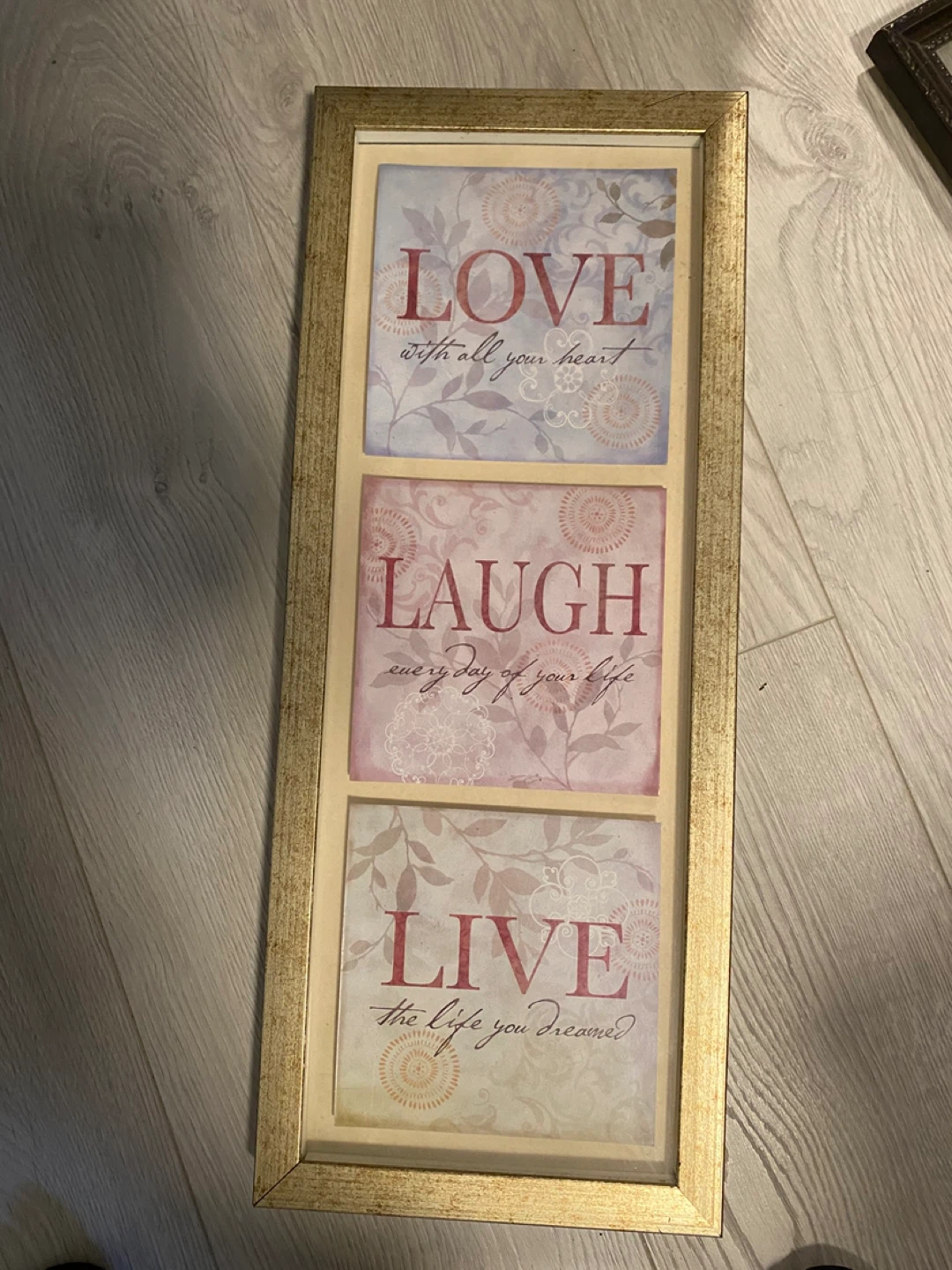 Love, Laugh, Live Framed Wall Art