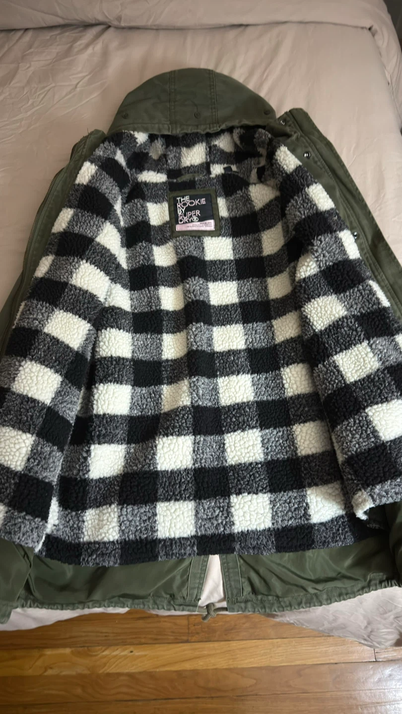 Superdry Rookie Parka Jacket - Olive Green - photo 2