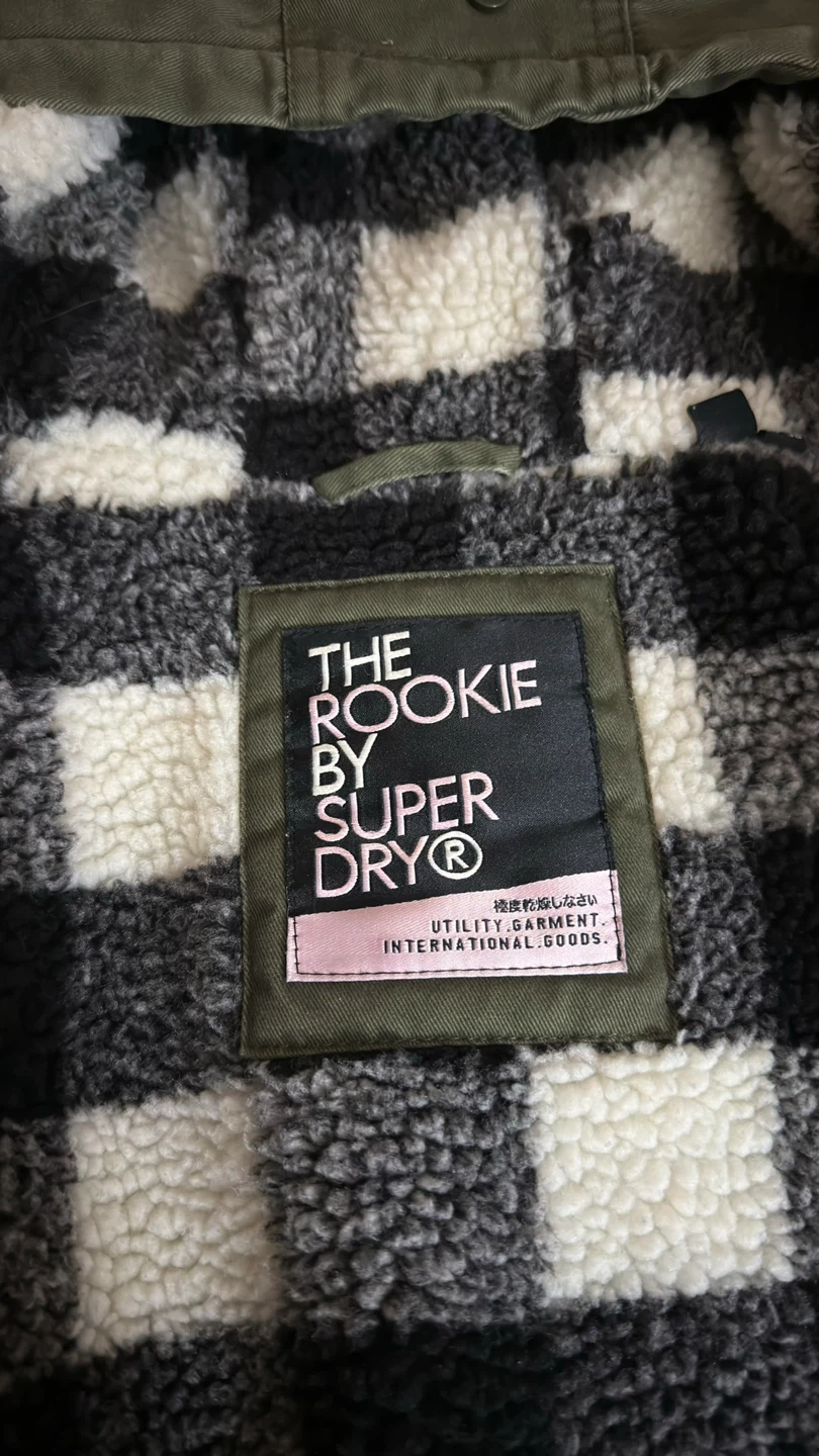 Superdry Rookie Parka Jacket - Olive Green - photo 3