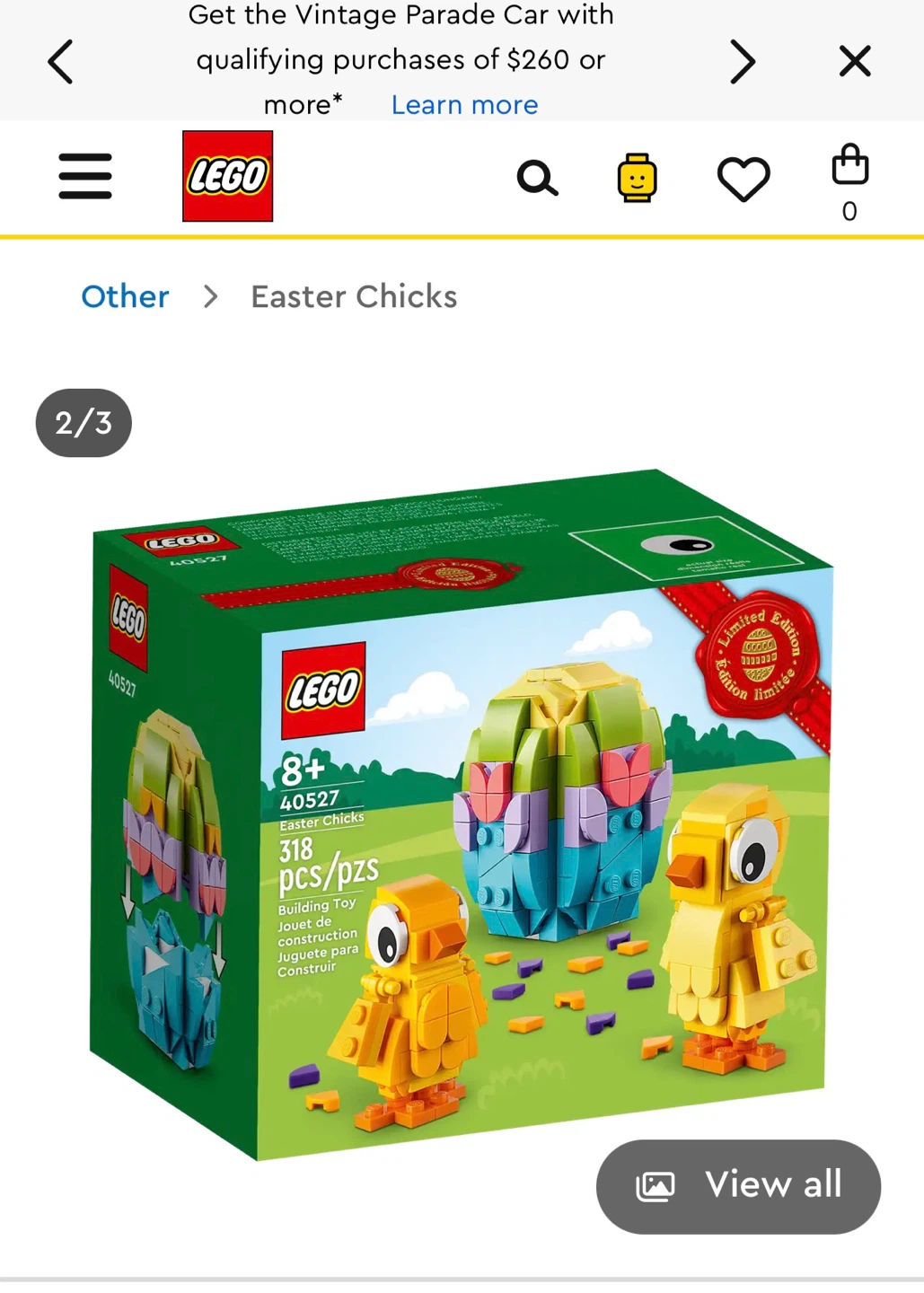 LEGO 40527 Easter Chicks Set!