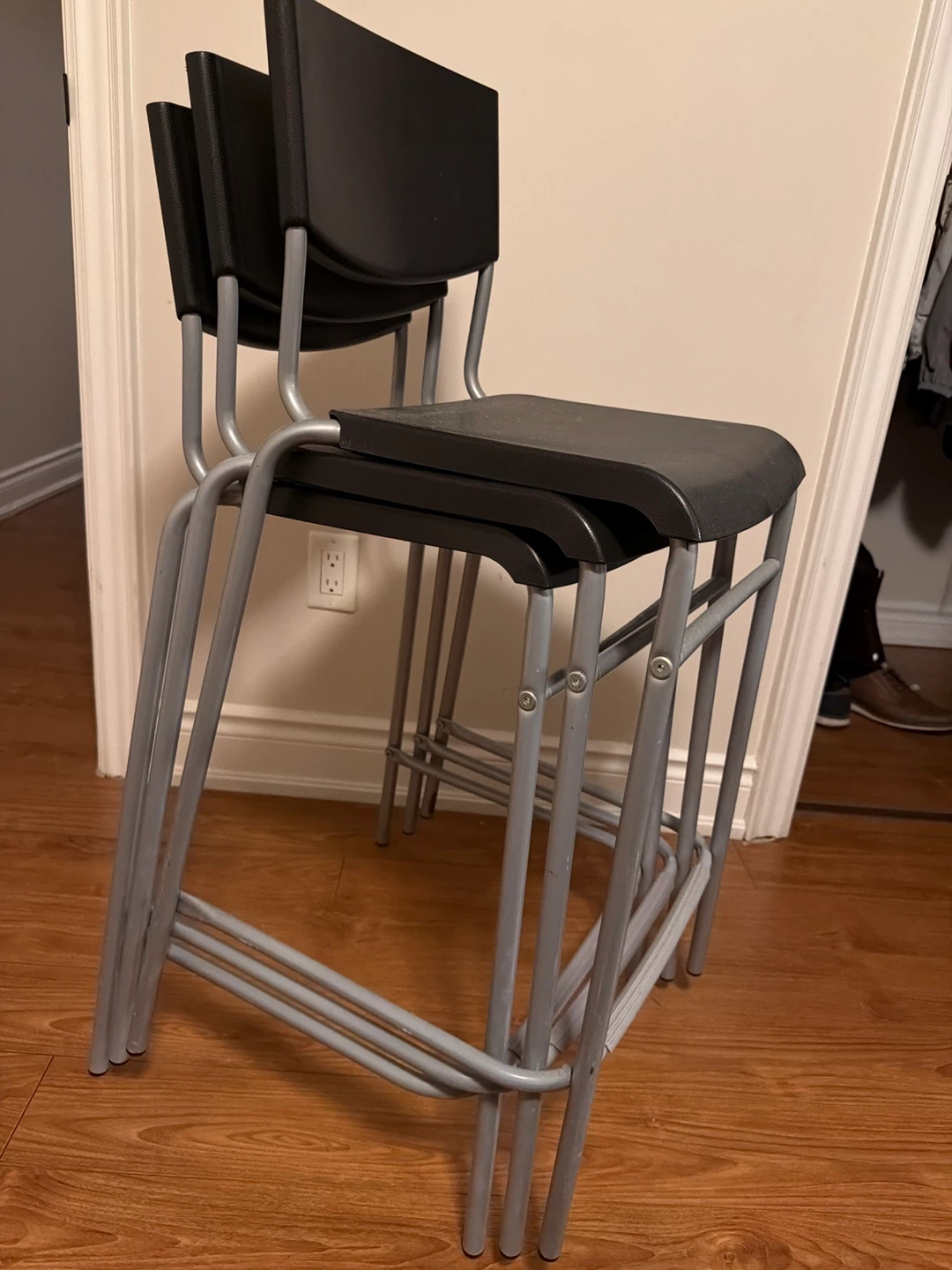 IKEA Black Chairs - Set of 3