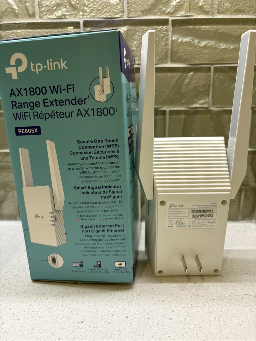 TP-Link AX1800 Wi-Fi 6 Range Extender - RE605X - photo 2