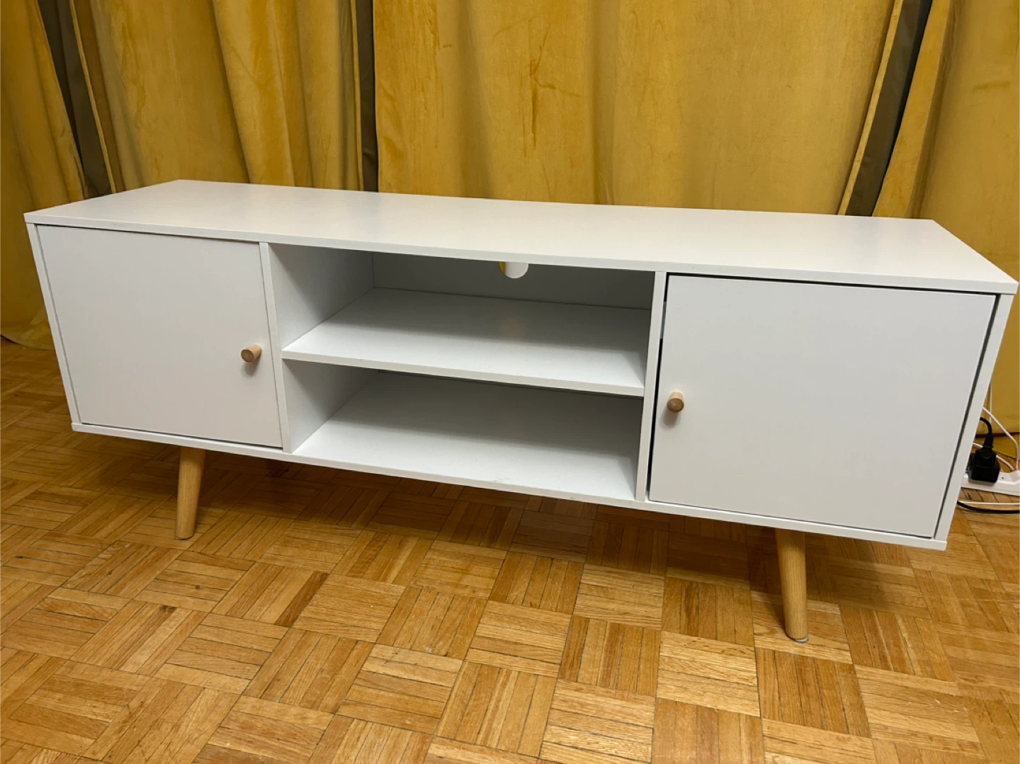 White TV Stand Media Console